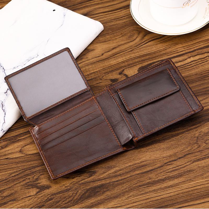 Retro Cowhide Men's Wallet Multi-Function Card Position Coin Purse