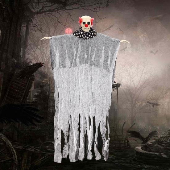 Подвесное украшение для Хэллоуина с призраком, страшный реалистичный декор в виде скелета, жуткая атмосфера, макет, реквизит для дома с привидениями