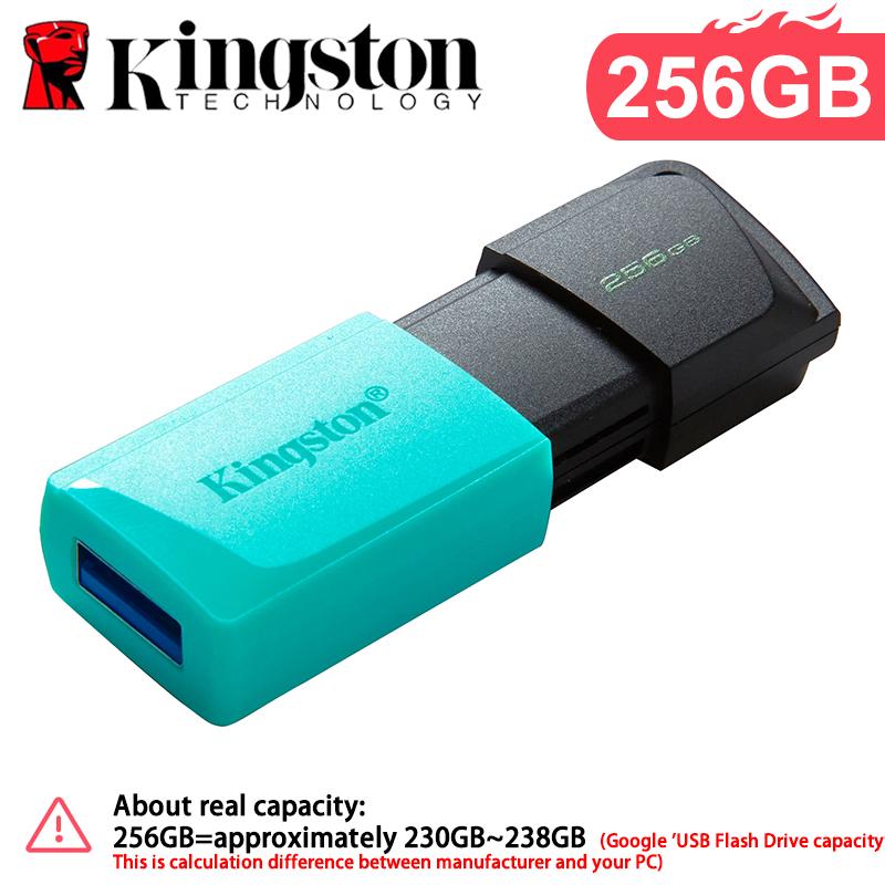 Kingston USB-флешка 128 ГБ 64 ГБ 256 ГБ USB3.2 Флеш-диск Флеш-накопитель DTXM Карта памяти 3.0 Накопители с защитным колпачком и кольцом для ключей разных цветов