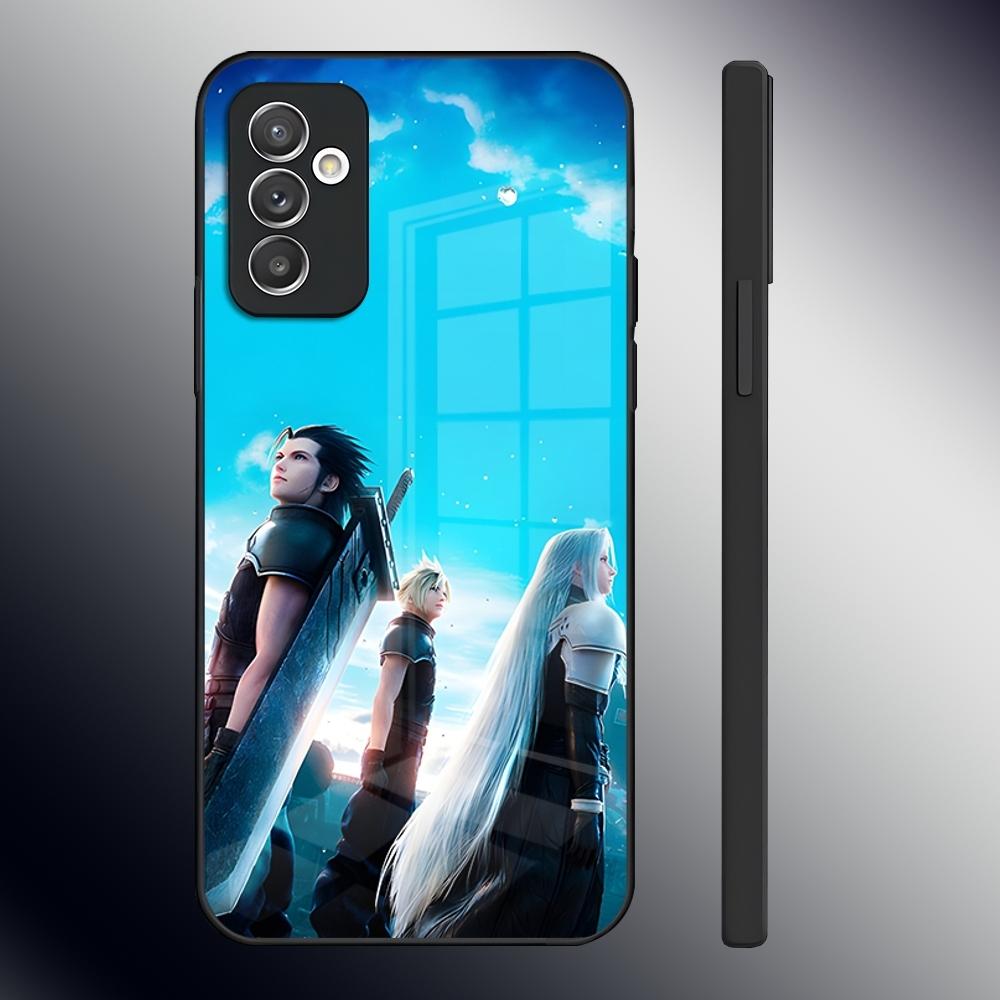 Чехол для телефона Final Fantasy для Samsung S24 Ultra S23 S22 S20 Fe S21 Plus A54 A34 A24 A53 A13 A16 Стеклянная задняя крышка