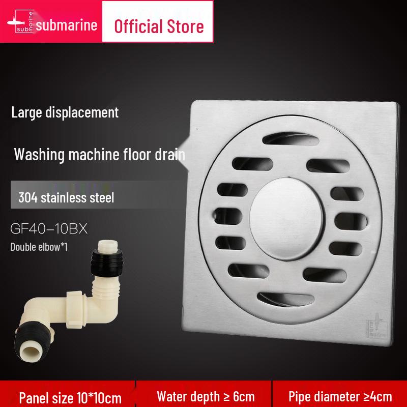 Нержавеющая сталь Ультратонкий Защита от запаха Подводный Душевой Пол Слив GF40-10B