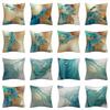 Turquoise Decorative Cushion Cover Abstract Art Striped Pillow Cover Sofa Bedroom Car Throw Pillow