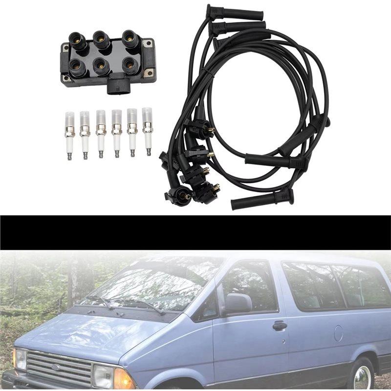 Ignition Coil Ignition Wire Spark Plug Set For Ford Explorer