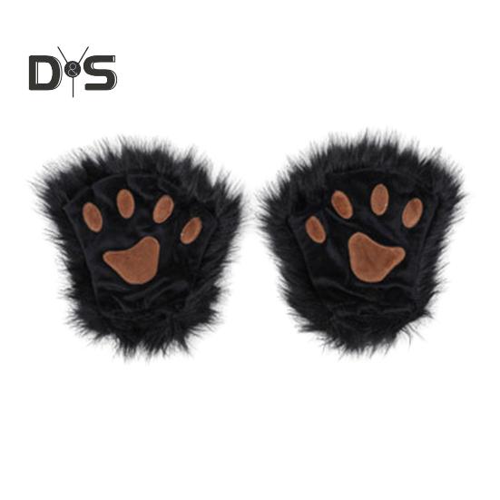 1 пара зимних перчаток, волчьи лапы, лисьи когти, варежки, приятные для кожи, термоизоляционные перчатки, костюм для косплея на вечеринку