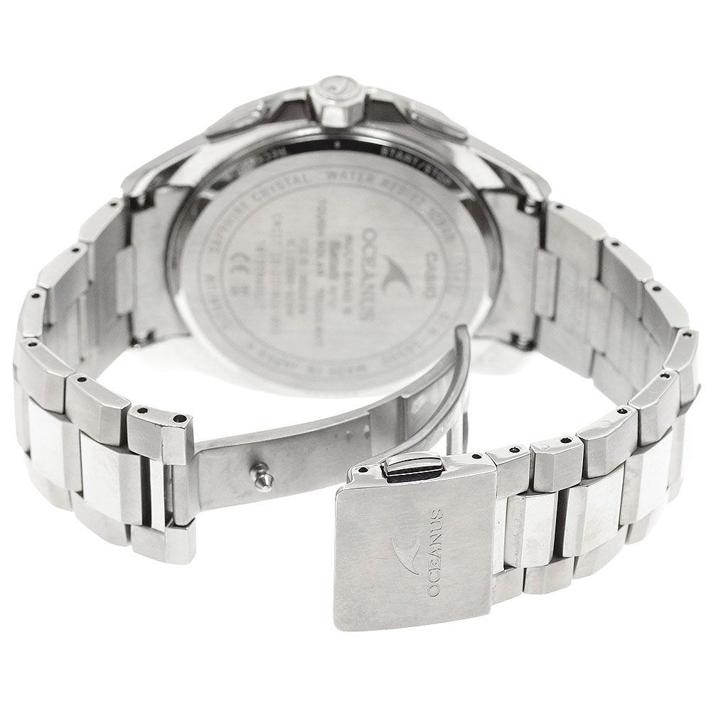 Used Casio CASIO OCW-S4000-1AJF Oceanus Manta Date Solar Radio Men's With Box and Warranty_956811