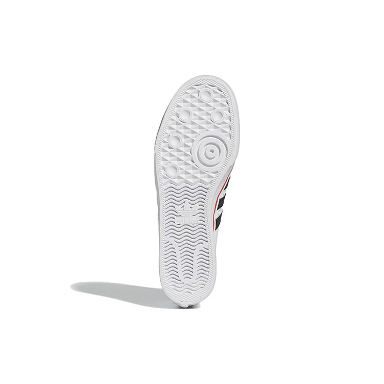 adidas Nizza White Vivid Red Unisex Sneakers Footwear-White Core-Black GX6093