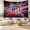 Atletico Madrid Wall Tapestry, Soft Fabric Wall Hanging, Decorative Backdrop For Bedroom Home Wall Art
