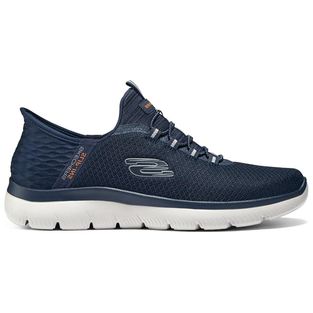 Skechers Summits Sport Слипоны Удобная Мягкая Подошва Низкие Повседневные Кроссовки Мужские Кроссовки Глубокий Синий 232457-NVY
