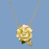 Exquisite Women's Pendant Necklace Yellow Flowers Women's Jewelry Elegant Fashion Party Jewelry Sweater Chain Handmade Enamel
