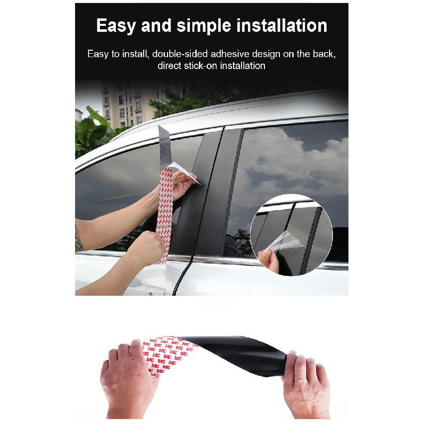Car Window Trim Cover For Honda Civic 11th Gen Hatchback Accessories Exterior 2022 2023 2024 2025 B C Column Pillar Car Stickers
