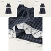 Kid Summer Sleeveless Top And Pants Set With Checkered Pattern And Lace Design For Kids Ages 8 And Up