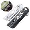 Universal Vintage Chrome Exhaust Heat Plated Motorcycle Modified Curved Shield Cover Guard Muffler Pipe Motorbike