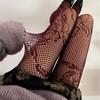 Lace Pantyhose Women's Retro Slim Lace Stockings Tights Sexy Flower Hollow Solid Pantyhose Spring Autumn Winter Leggings