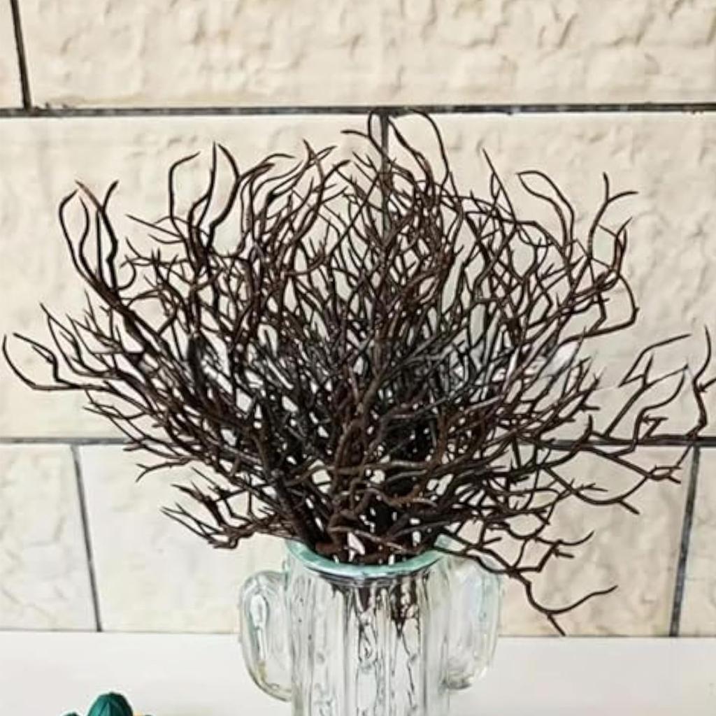 10 шт. Черные Хэллоуин Искусственные Мертвые Ветви Форма Рогов Невыцветающие Искусственные Пластиковые Ветви Дерева Реалистичные Изысканные