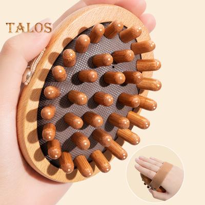 1/2 шт. Щетка для массажа меридиана для удаления жира на животе, целлюлита, облегчения мышечной боли, деревянная массажная щетка для тела для коррекции фигуры, терапия из натурального дерева