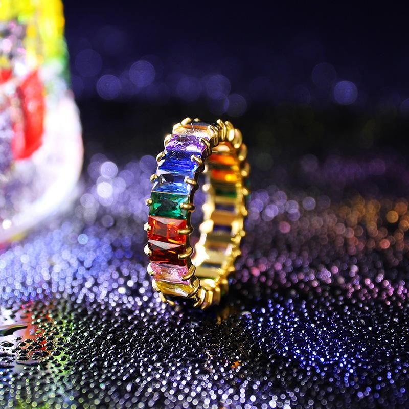 Горячая Распродажа Женские Украшения из Титановой Стали Роскошные Дизайны 5 мм Полностью Кубический Цирконий Обручальные Кольца для Мужчин Подарки Лучшему Другу