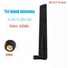 Wifi6 Wifi7 2,4G/5,8G/6G Трехдиапазонная Внешняя Антенна 12dBi Bluetooth Роутер Антенна Rp-Sma Bluetooth Роутер Антенна