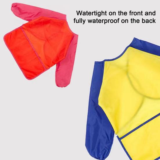 Детский водонепроницаемый художественный фартук Yousheng с длинными рукавами, удобный в использовании универсальный халат для рисования для детей