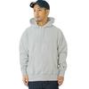 Champion S101 Reverse Weave Pullover Hooded Sweatshirt with Solid Blue Oxford Size L Tag, Gray,