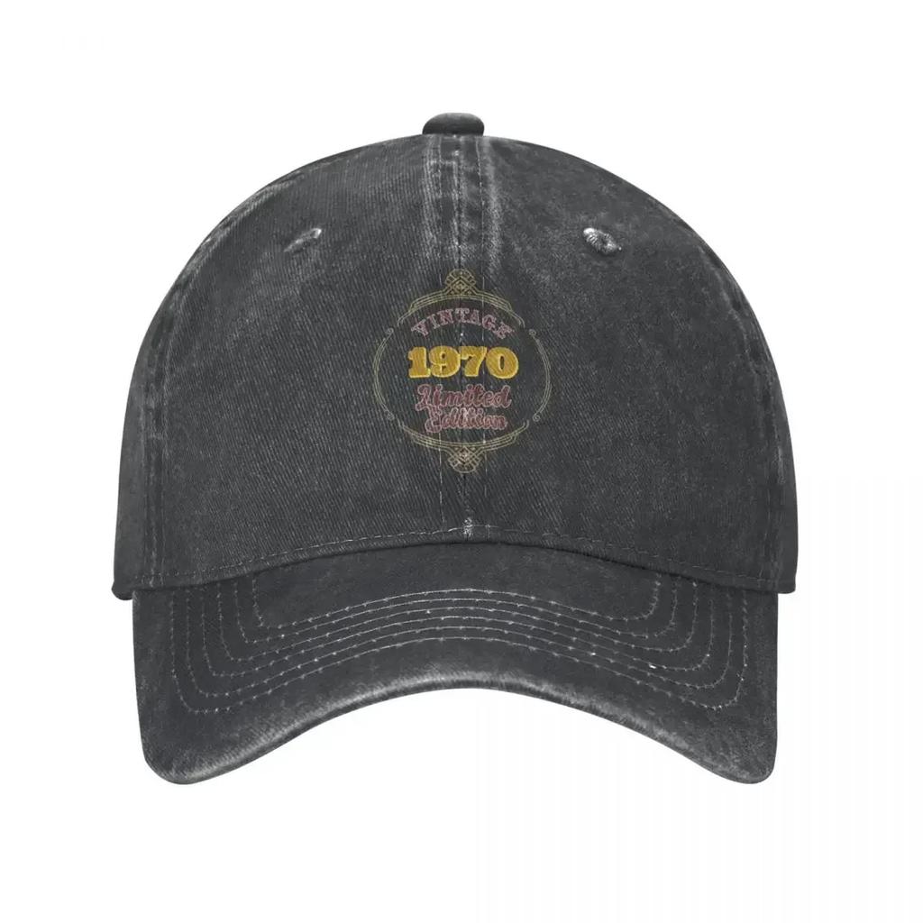 Vintage Vintage 1970 Limited Edition Baseball Caps Unisex Distressed Denim Washed Snapback Hat 51th Birthday Workouts Hats Cap