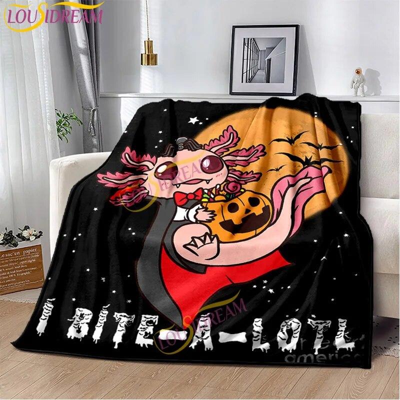 Мягкое плюшевое постельное белье с изображением животных Ajolote, диван для гостиной, спальня, кровать, одеяла для пикника, милое подарочное одеяло с принтом аксолотля
