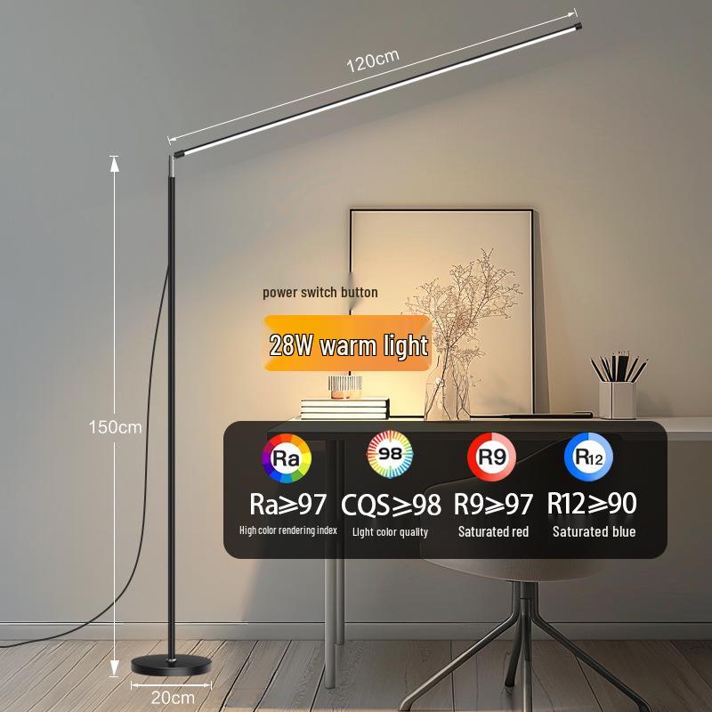 Super Bright T98 LED Floor Lamp for Living Room, Bedroom, or Study - Eye Protection and Ambient Lighting.