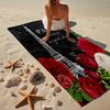 Parisian Eiffel Tower Romance Beach Towel, Super Soft Microfiber, Gift for Her/Him, Birthday, for Pool, Beach, Travel, Home Decor Fan gifts