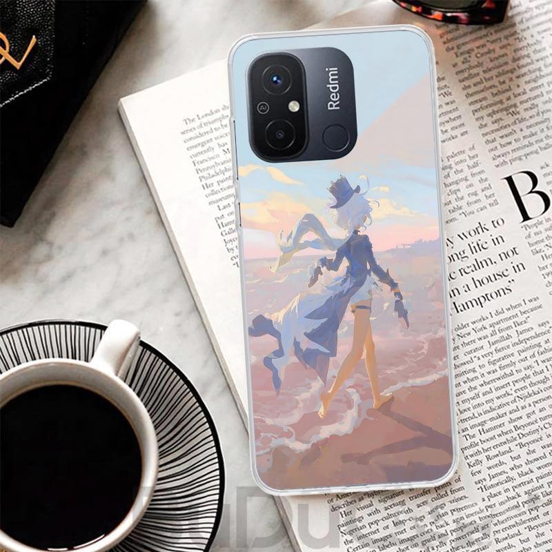 Милый Чехол Furina Genshin Impact Для Xiaomi Redmi 13 13C 14C 12 12C 10 10C 9 9C 9T 9A Чехол для Телефона 10A 8A 8 7A 7 6A 6 K80 K70 K60