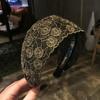 Non-slip Toothed Silk Embroidery Hair Bands Hair Accessories Lace Head Hoop Broadside Headband