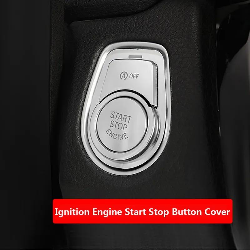 3 x Chrome Car Ignition Engine Start Stop Button Cover Trim For BMW 1 2 3 4 3GT F30 F34 F32 F33 F20 F22 F21 F23 F31 F36 Interior