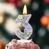 1 шт. 10 Прочные свечи с цифрами Многоразовые свечи с индивидуальным возрастом для тортов Пластиковый материал, безопасный для пищевых продуктов 7,5x4 см