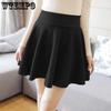 Замшевая юбка с высокой талией, женская простая повседневная офисная женская весенне-осенняя корейская модная юбка, доступная в нескольких цветах