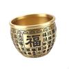 Латунная Чаша с Китайским Иероглифом Bai Fu, Коллекционная Фигурка для Хранения Сокровищ для Дома
