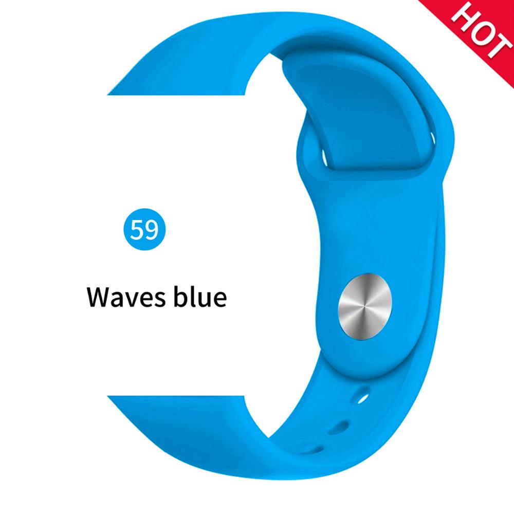 Мягкий спортивный силиконовый ремешок для часов Apple 4 3 2 1 38 мм 42 мм дышащий браслет для Iwatch Series 5 6 SE 40 мм 44 мм ремешок