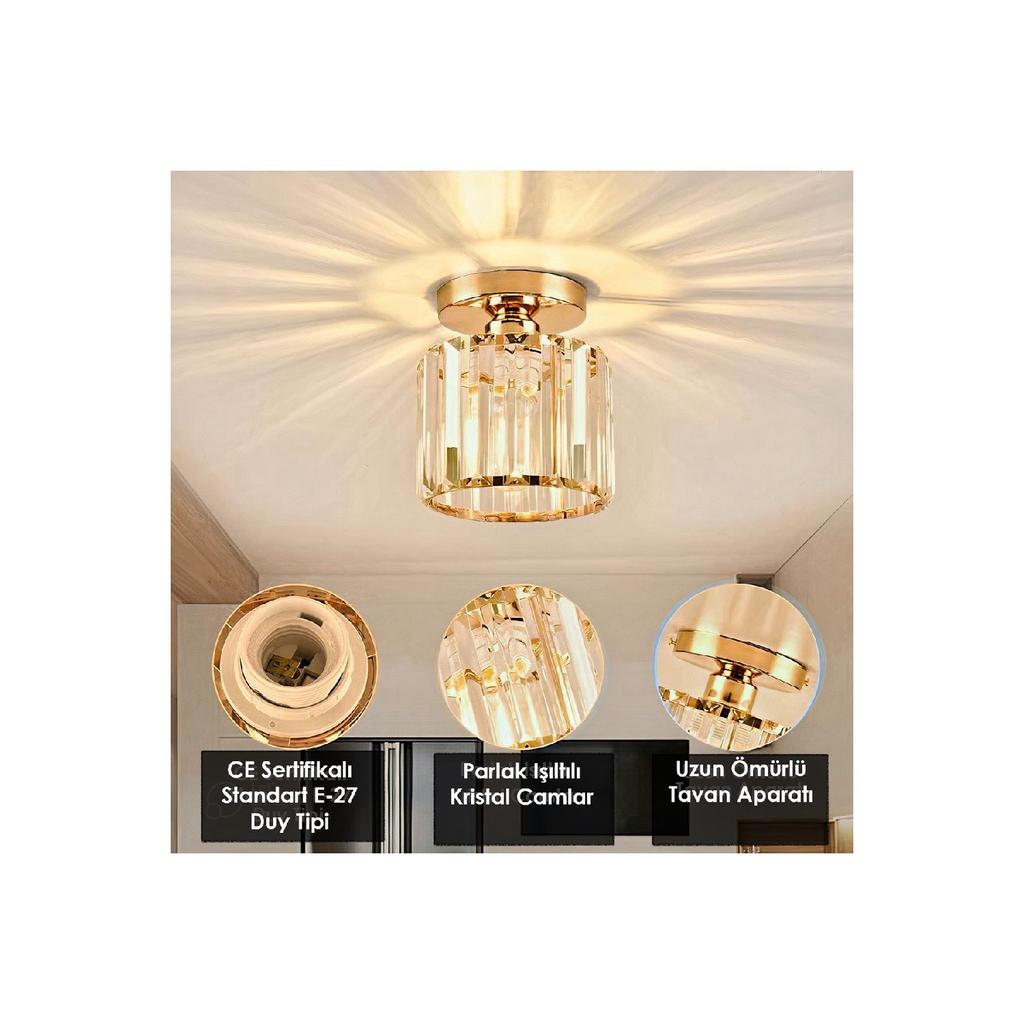 Модель Arosa, роскошный коридор, гостиная, вход, детская комната, плафонир, стильная роскошная золотая люстра