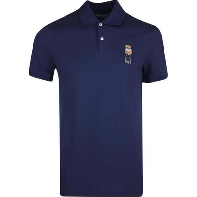 Polo Polo Bear вышитая рубашка поло с коротким рукавом мужская верхняя часть темно-синяя 781862841-002