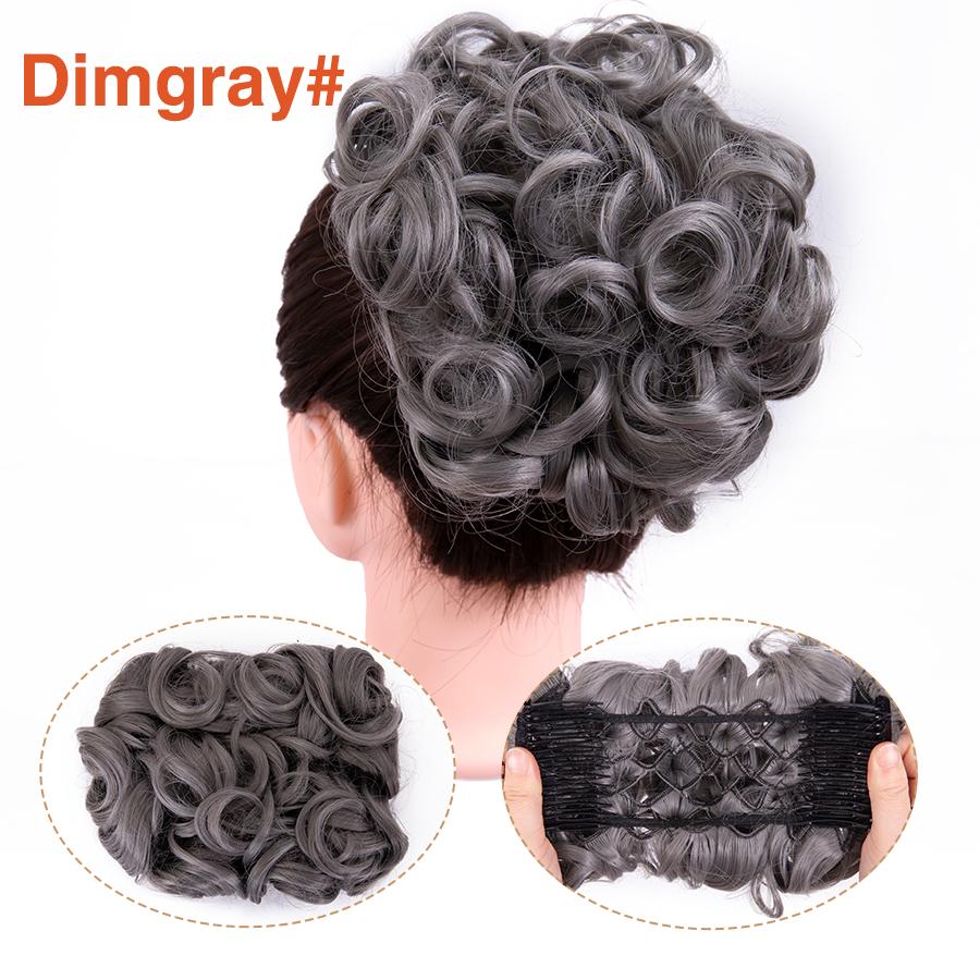 Грязная расческа на заколке для волос в виде пучка, 1 шт., взлохмаченная прическа, наращивание волос, пучок, вьющиеся шиньоны, резинки для волос для женщин и девочек