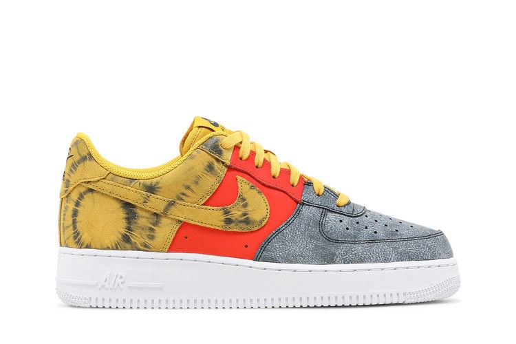 Men's Sneakers Nike Air Force 1 Low Tie Dye Dark Sulphur Dark Sulfur/Dark Sulfur-Team Orange