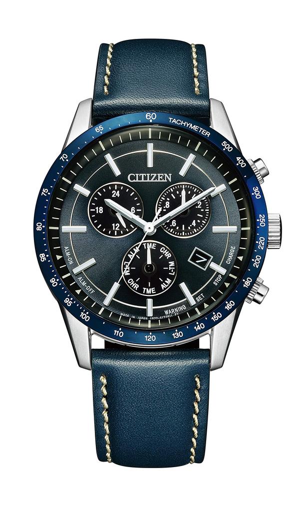 Citizen Chronograph Blue Eco-Drive Watch, BL5490-09M, Men's,