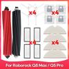 Подходит для ( Roborock Q8 Max, Q8 Max+, Q8 Max Plus, Q5 Pro, Q5 Pro+ ) Роликовая Боковая Щетка Фильтр Швабра Пылесборник Аксессуары Запасная Часть
