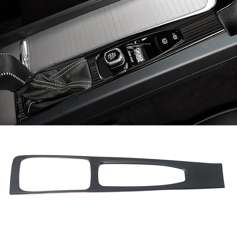 For Volvo XC60 2018-2022 Headlight Switch Button Decoration Cover Air Conditioner Vent Outlet Trim Interior Black