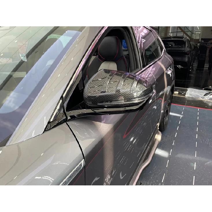 Для BYD ATTO 3 Yuan Plus Накладка на боковое зеркало заднего вида в стиле карбона Накладка на крышку зеркала заднего вида