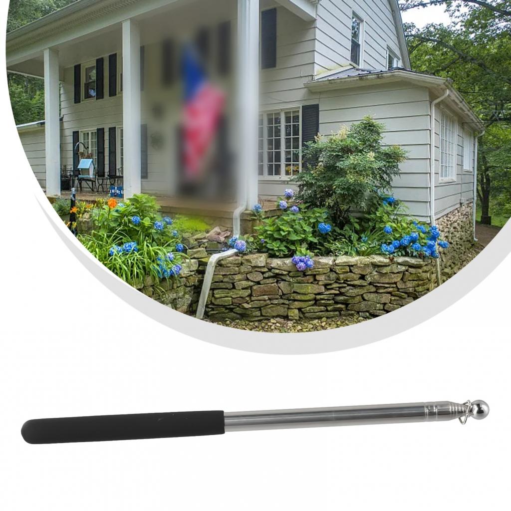 Легкий в переноске флагшток Практичный выдвижной из нержавеющей стали Учебные инструменты