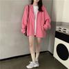 Women's Hoodie Autumn New Loose Student New Lazy Style Cardigan Hooded Long Sleeved Jacket