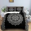Mandala Duvet Cover Set King Queen Twin Full Size Moon Sun Eye Boho Chic Floral Polyester Quilt Cover for Kid Boys Bedding Set