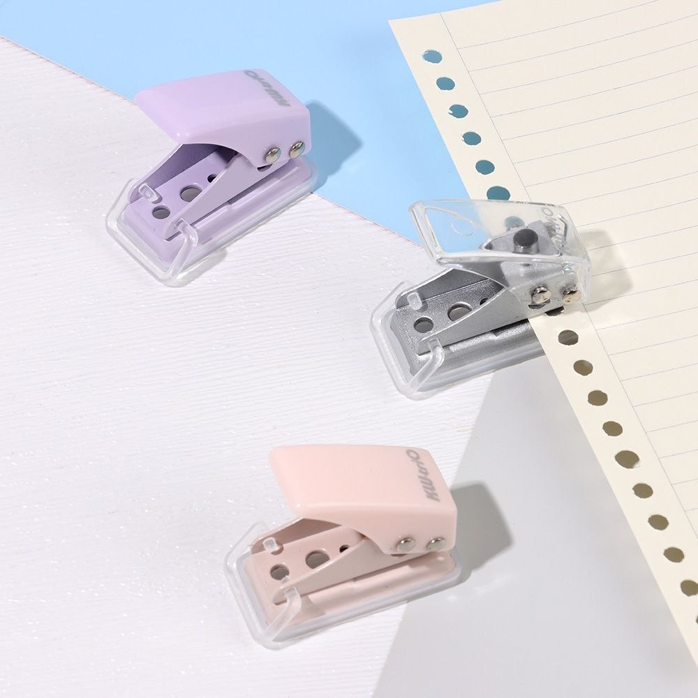 Small Circle Shape Binding Stationery Mini Hole Punch Paper Cutter PVC Card Punch Single Hole