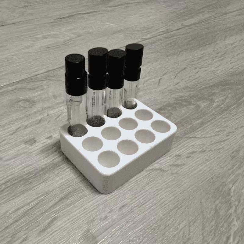 Perfume Sample Storage Table Display Tray For 10mm Diameter Mini Perfume Bottle Sample Bottle Storage Box Cosmetics Storage Rack