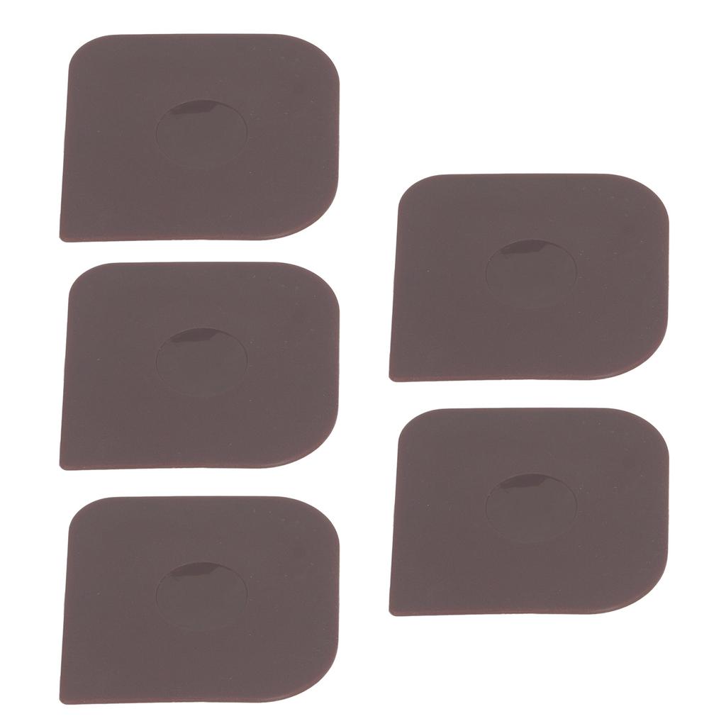 5 Pack Pan Scrapers Dish Scraper Tool Cast Iron Cleaner Scraper Non Scratch Pot Scraper for Cleaning Grease Dough Making