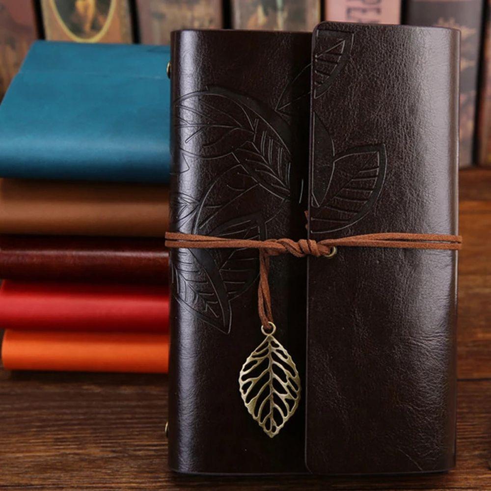 Notepad Loose leaf Diary Sketchbook Paper Replaceable PU Leather Spiral Note Book Vintage Notebook