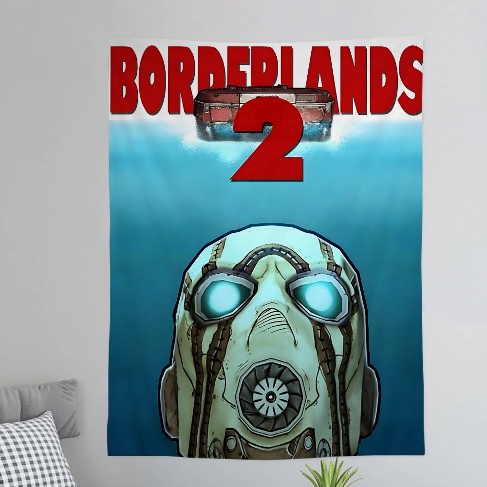 Игровой BORDERLANDS Напечатанный Большой Настенный Гобелен Настенное Украшение Домашний Декор Покрывало